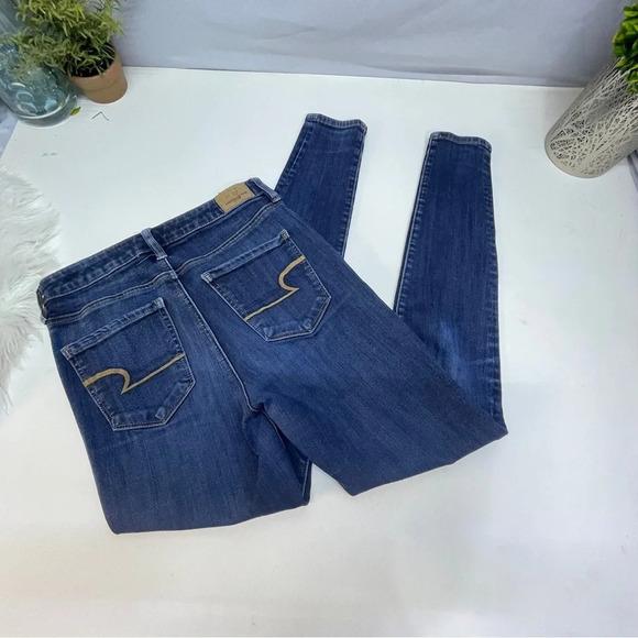 American eagle super stretch skinny jeans size 4 long - Picture 9 of 12